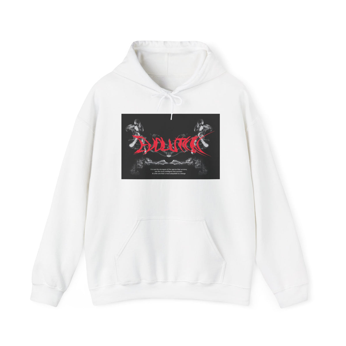 Hoodie — Gothic “SAVAGE” Flame Script Graphic Hooded Sweatshirt