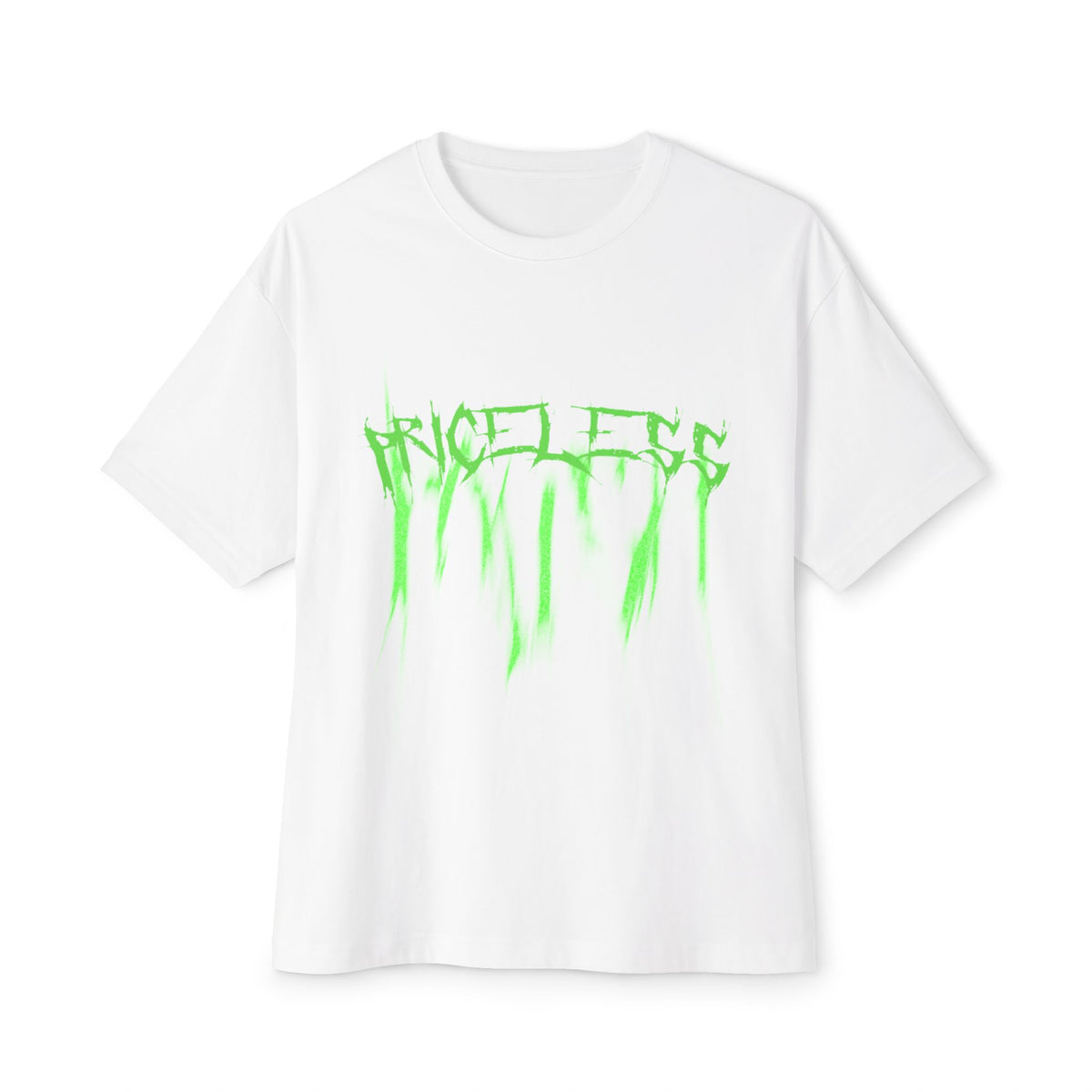 T-Shirt — 'Dissolve' Neon Green Drip Graphic Boxy Tee
