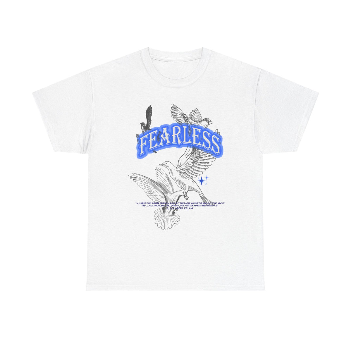 Fearless Dove Graphic Tee — Bold Bird Illustration T-Shirt